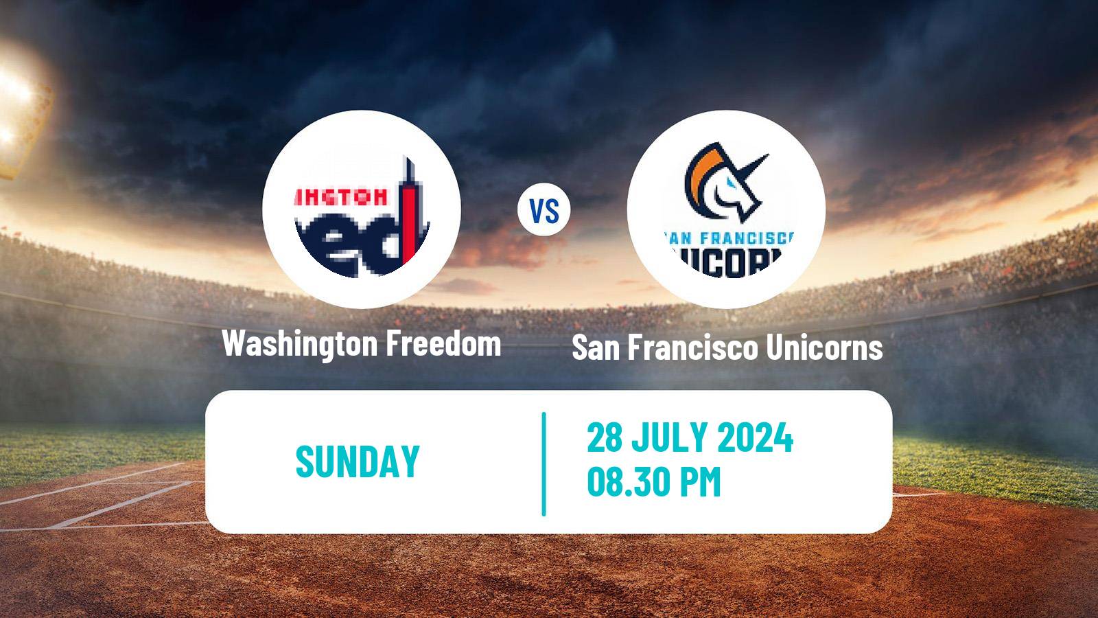 Cricket MLC Cricket Washington Freedom - San Francisco Unicorns