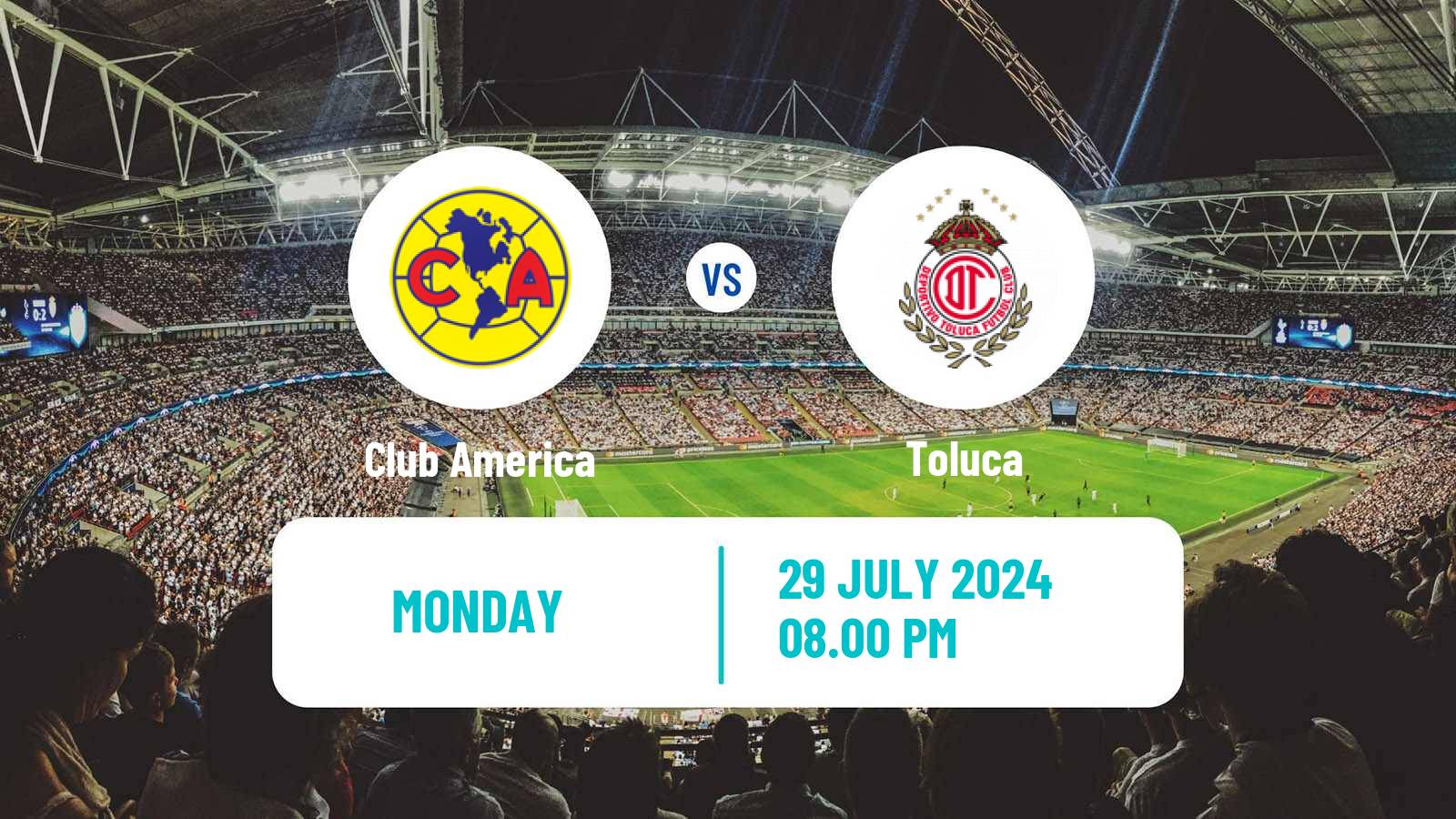 Soccer Mexican Liga MX Women Club America - Toluca