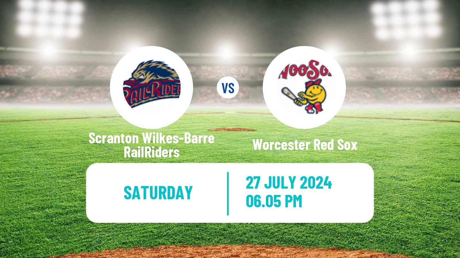 Baseball IL Scranton Wilkes-Barre RailRiders - Worcester Red Sox