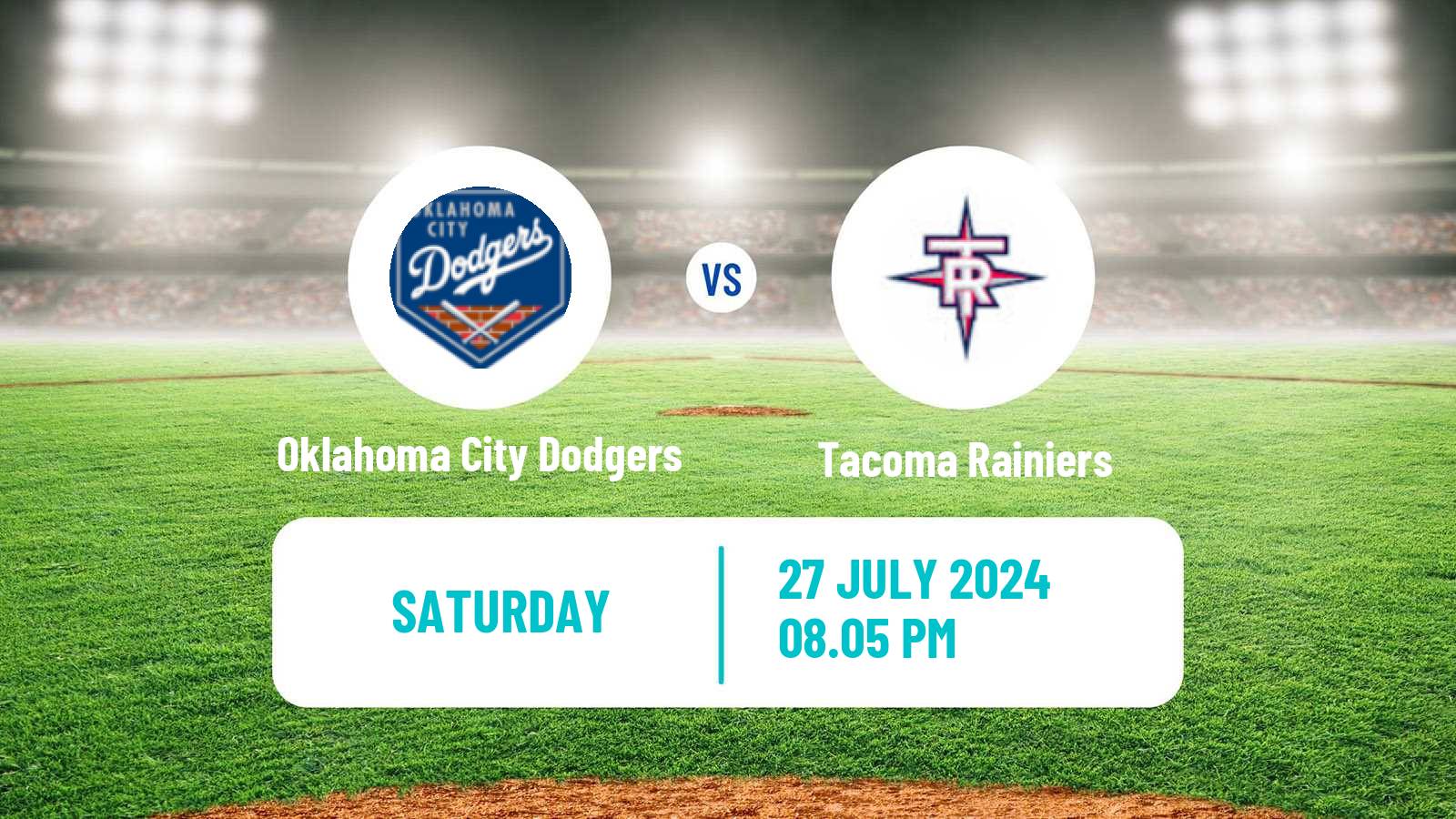 Baseball PCL Oklahoma City Dodgers - Tacoma Rainiers