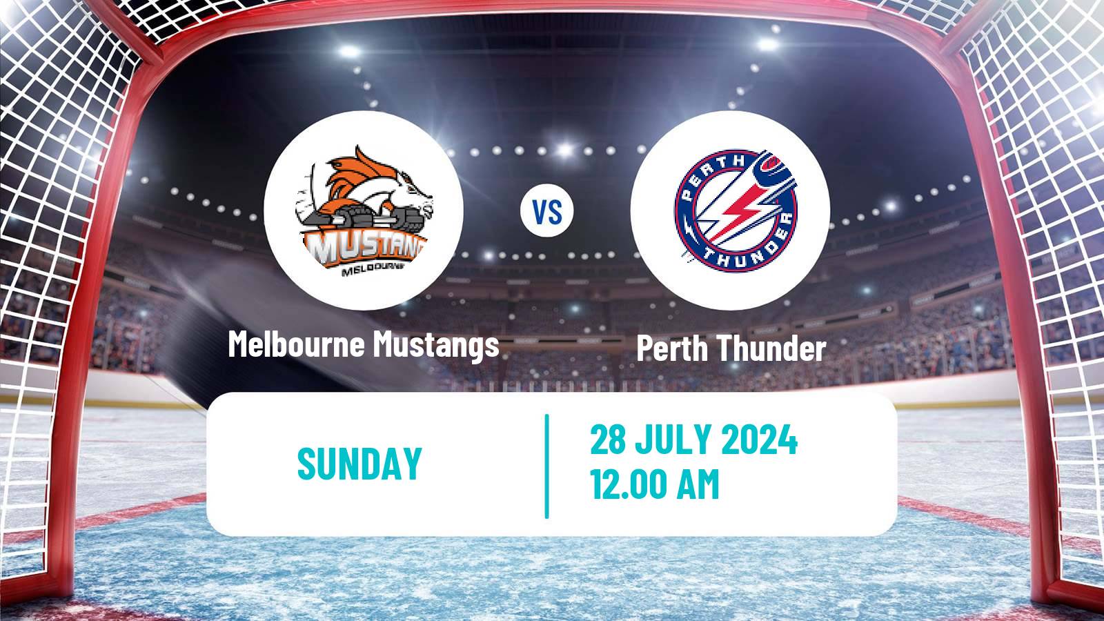 Hockey Australian Ice Hockey League Melbourne Mustangs - Perth Thunder