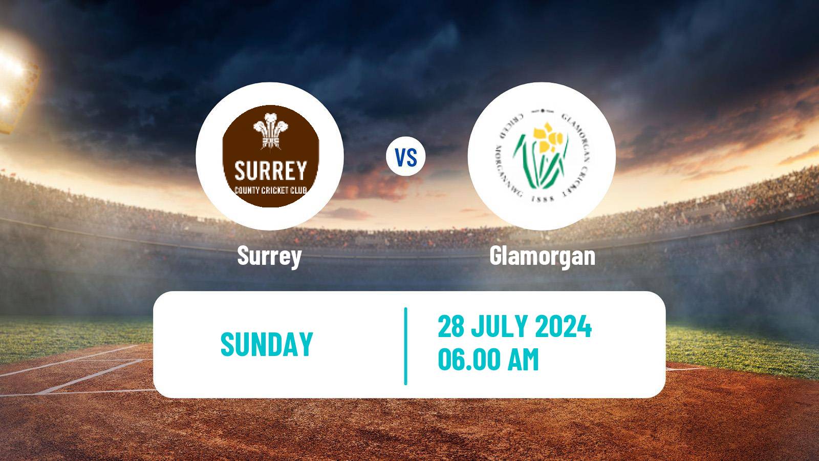 Cricket Royal London One-Day Cup Surrey - Glamorgan