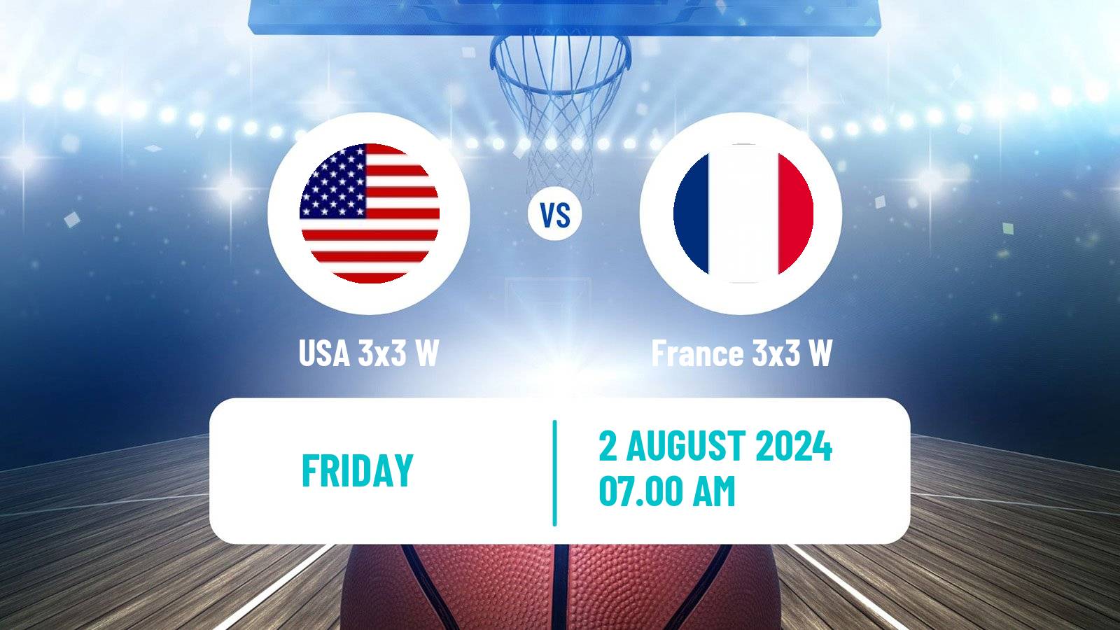 Basketball Olympic Games Basketball 3x3 Women USA 3x3 W - France 3x3 W