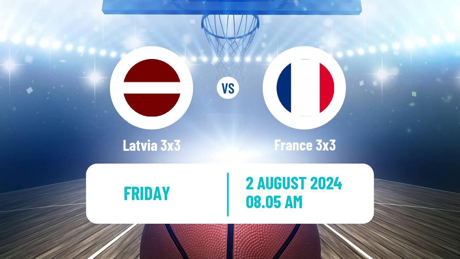 Basketball Olympic Games Basketball 3x3 Latvia 3x3 - France 3x3