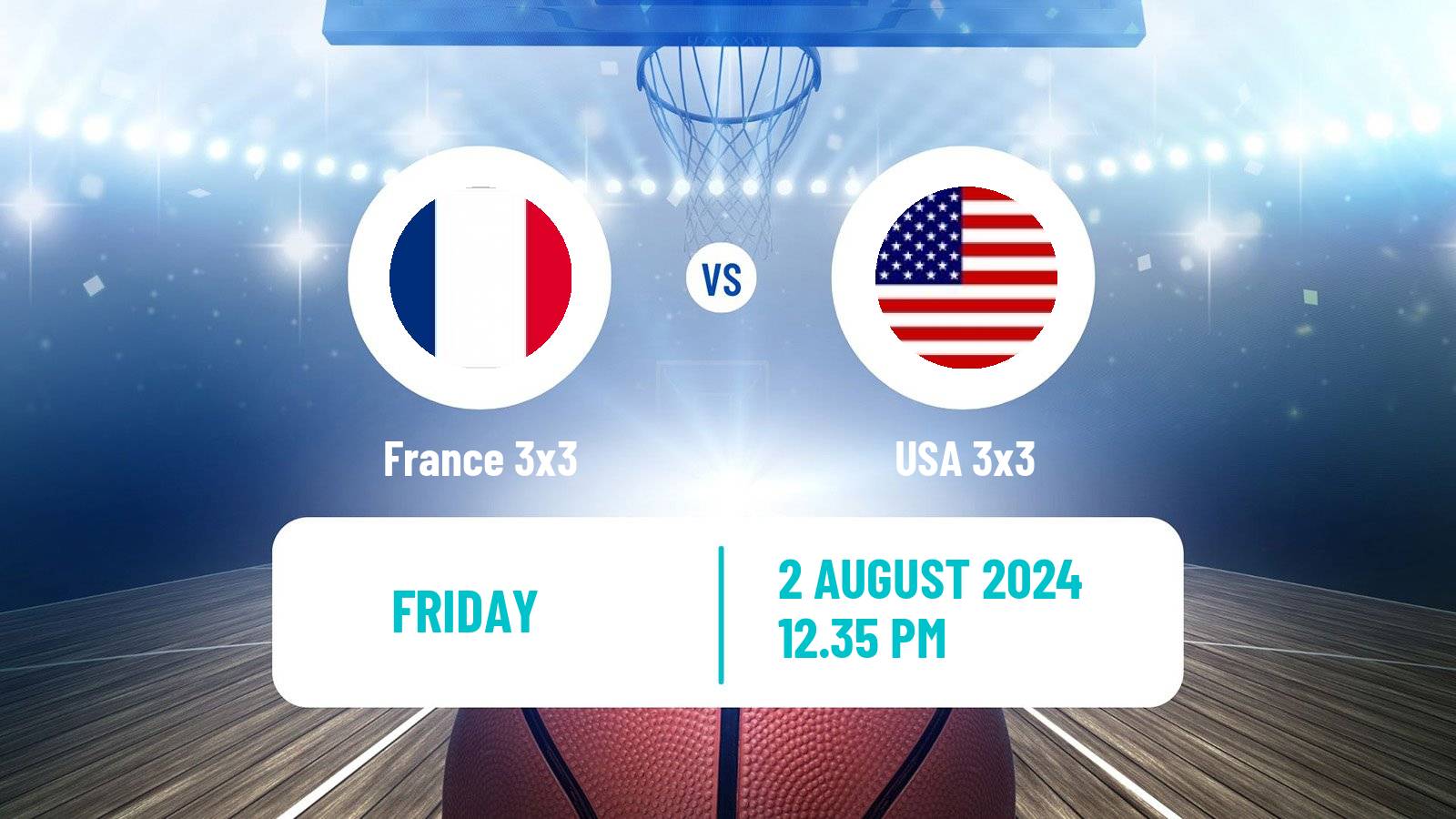 Basketball Olympic Games Basketball 3x3 France 3x3 - USA 3x3