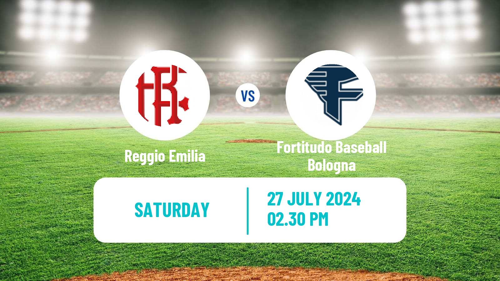 Baseball Italian Serie A1 Baseball Reggio Emilia - Fortitudo Baseball Bologna