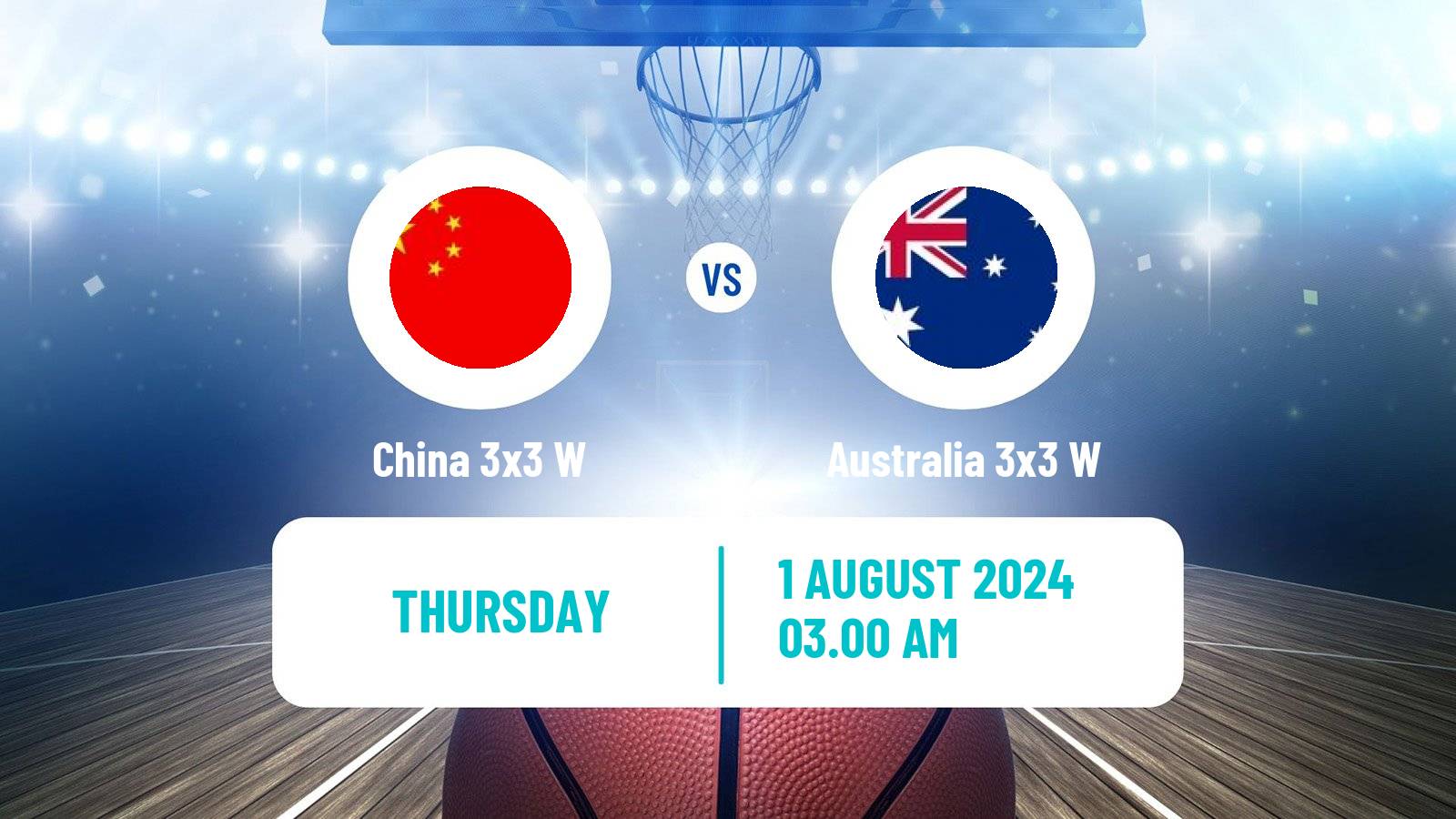 Basketball Olympic Games Basketball 3x3 Women China 3x3 W - Australia 3x3 W