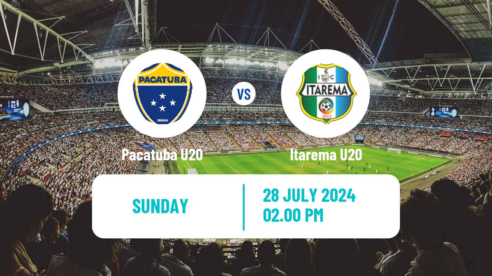 Soccer Brazilian Cearense U20 Pacatuba U20 - Itarema U20