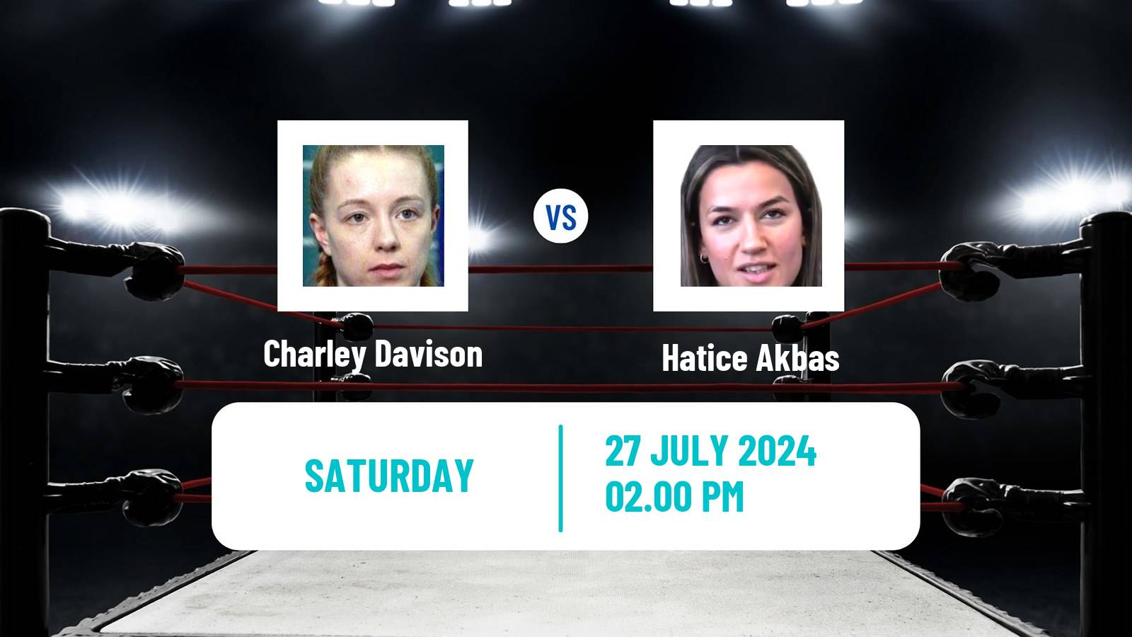Boxing Bantamweight Olympic Games Women Charley Davison - Hatice Akbas