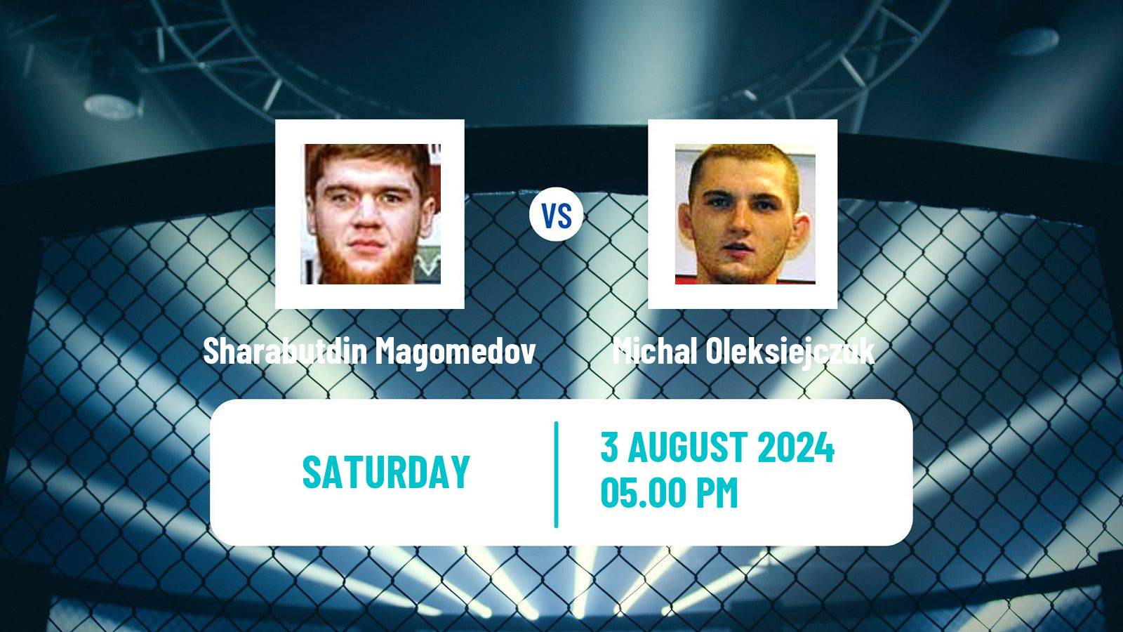 MMA Middleweight UFC Men Sharabutdin Magomedov - Michal Oleksiejczuk