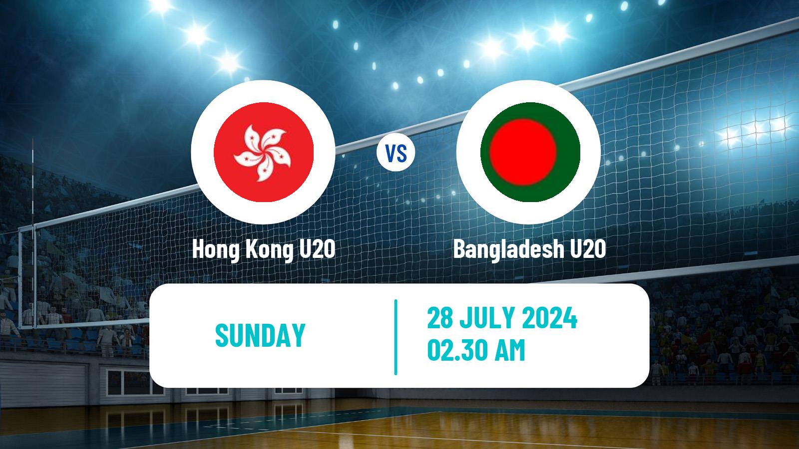 Volleyball Asian Championship U20 Volleyball Hong Kong U20 - Bangladesh U20