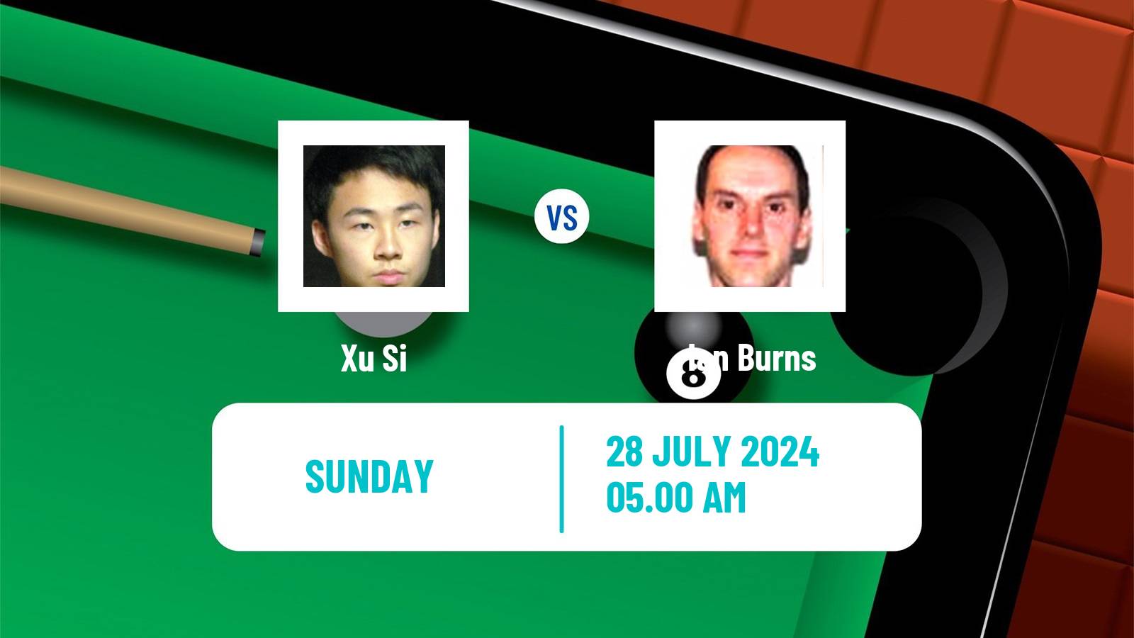 Snooker Wuhan Open Xu Si - Ian Burns