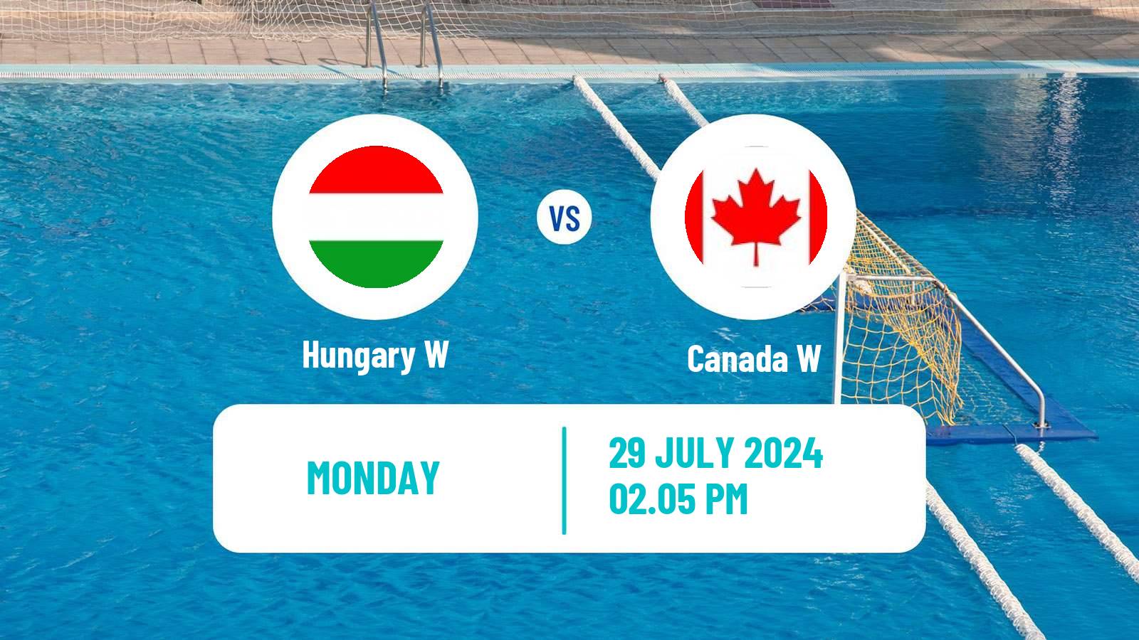 Water polo Olympic Games - Water polo Women Hungary W - Canada W