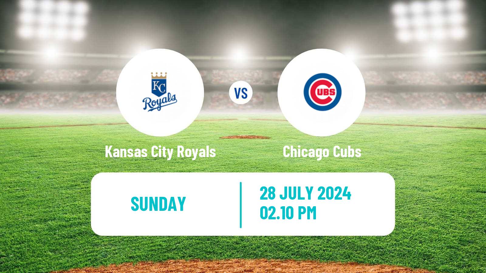 Baseball MLB Kansas City Royals - Chicago Cubs