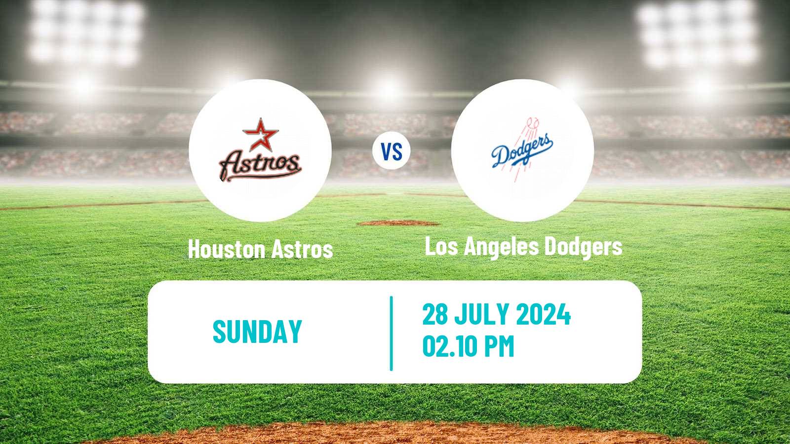 Baseball MLB Houston Astros - Los Angeles Dodgers