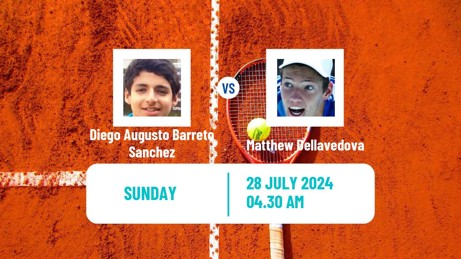 Tennis San Marino Challenger Men Diego Augusto Barreto Sanchez - Matthew Dellavedova