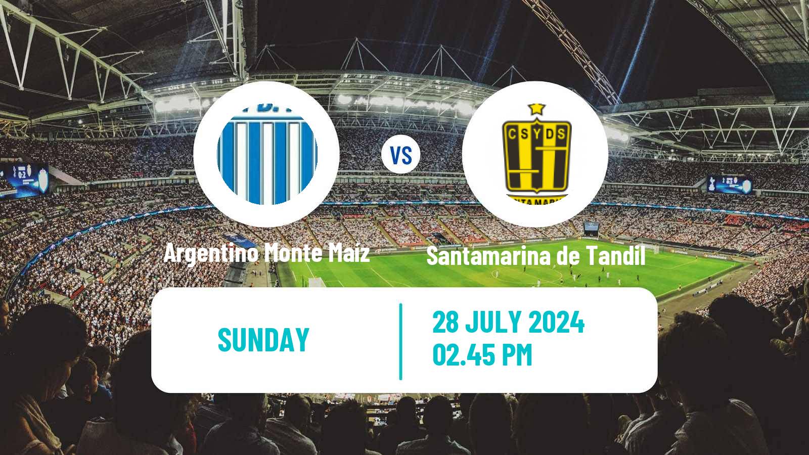 Soccer Argentinian Torneo Federal Argentino Monte Maíz - Santamarina de Tandil