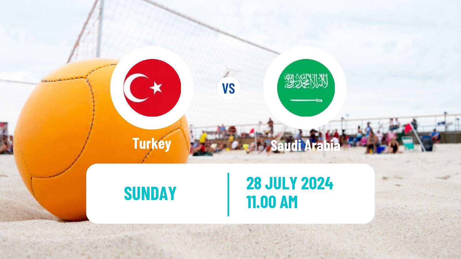 Beach soccer EBSL Chisinau Turkey - Saudi Arabia