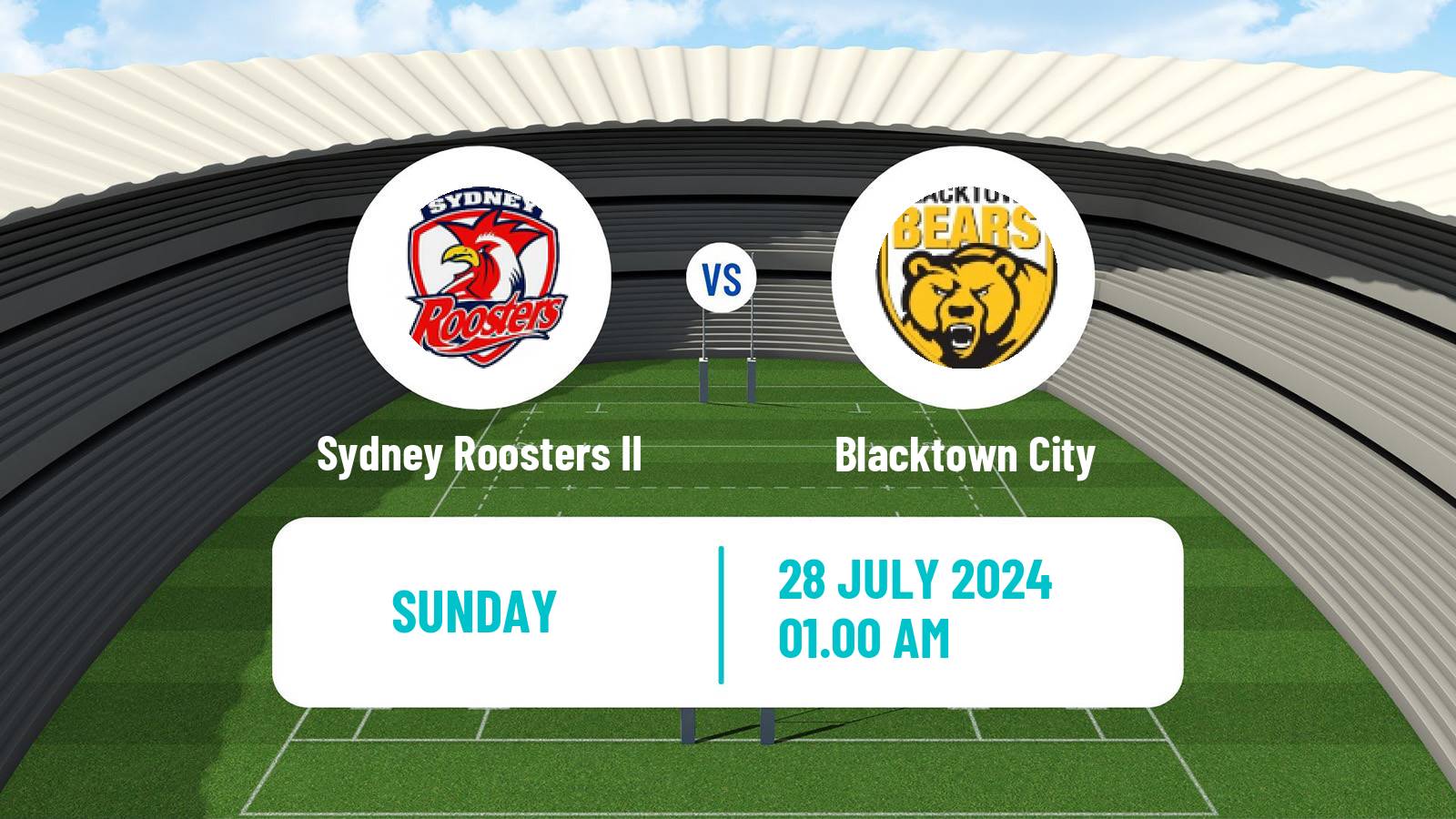 Rugby league Australian NSW Cup Sydney Roosters II - Blacktown City