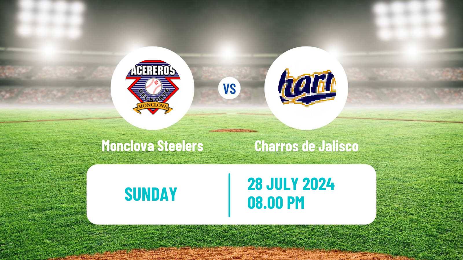 Baseball LMB Monclova Steelers - Charros de Jalisco