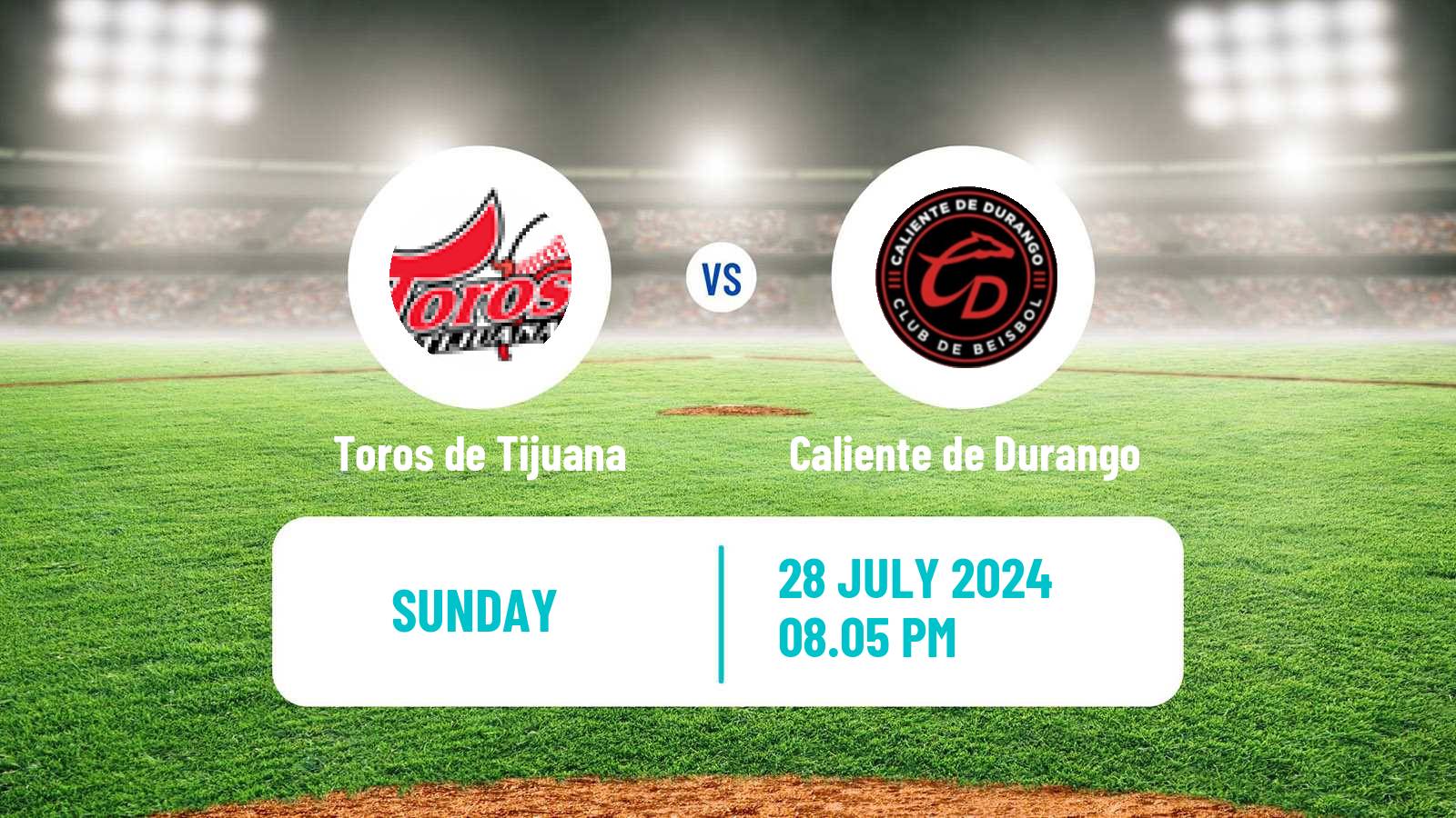 Baseball LMB Toros de Tijuana - Caliente de Durango