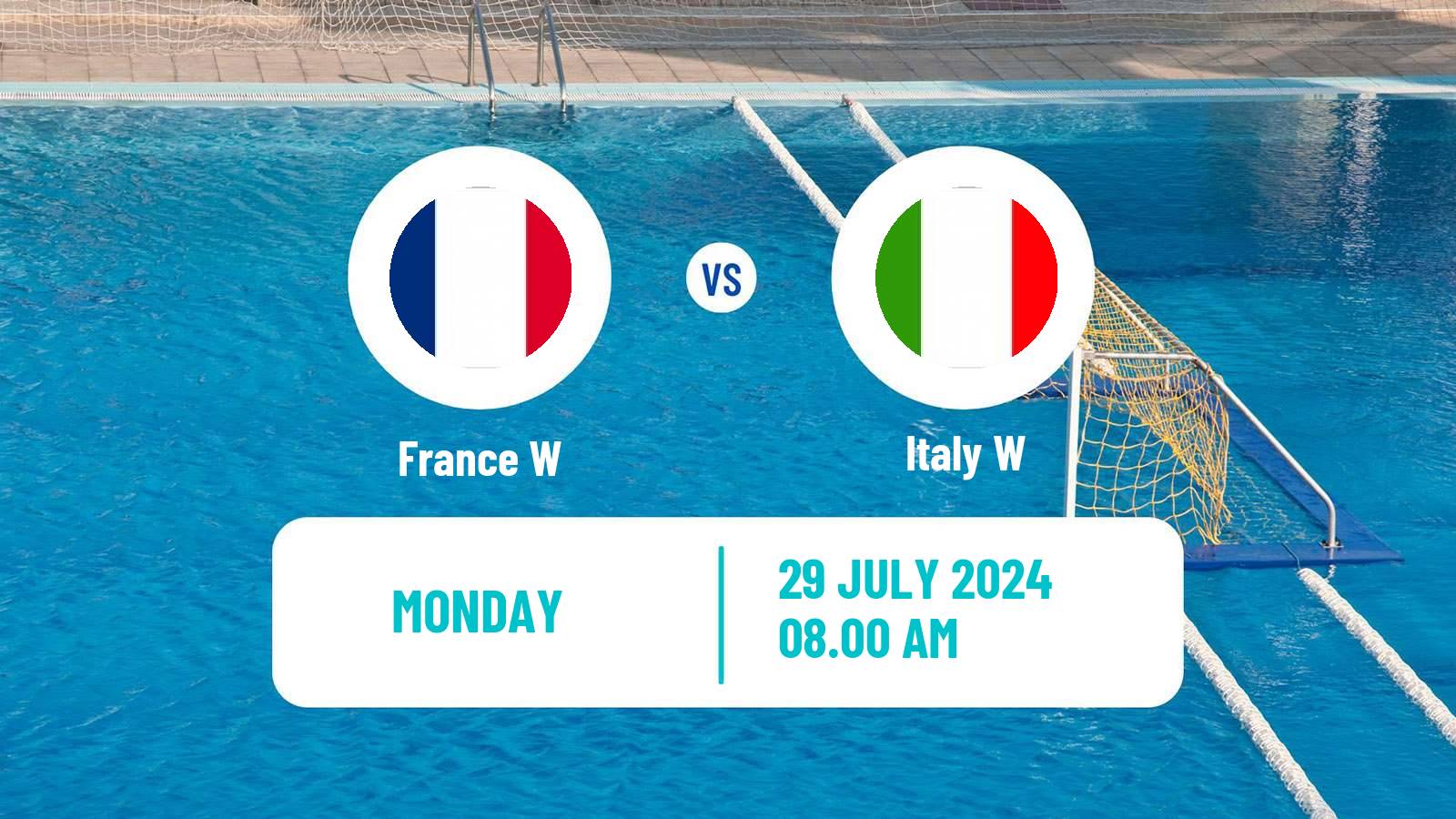 Water polo Olympic Games - Water polo Women France W - Italy W