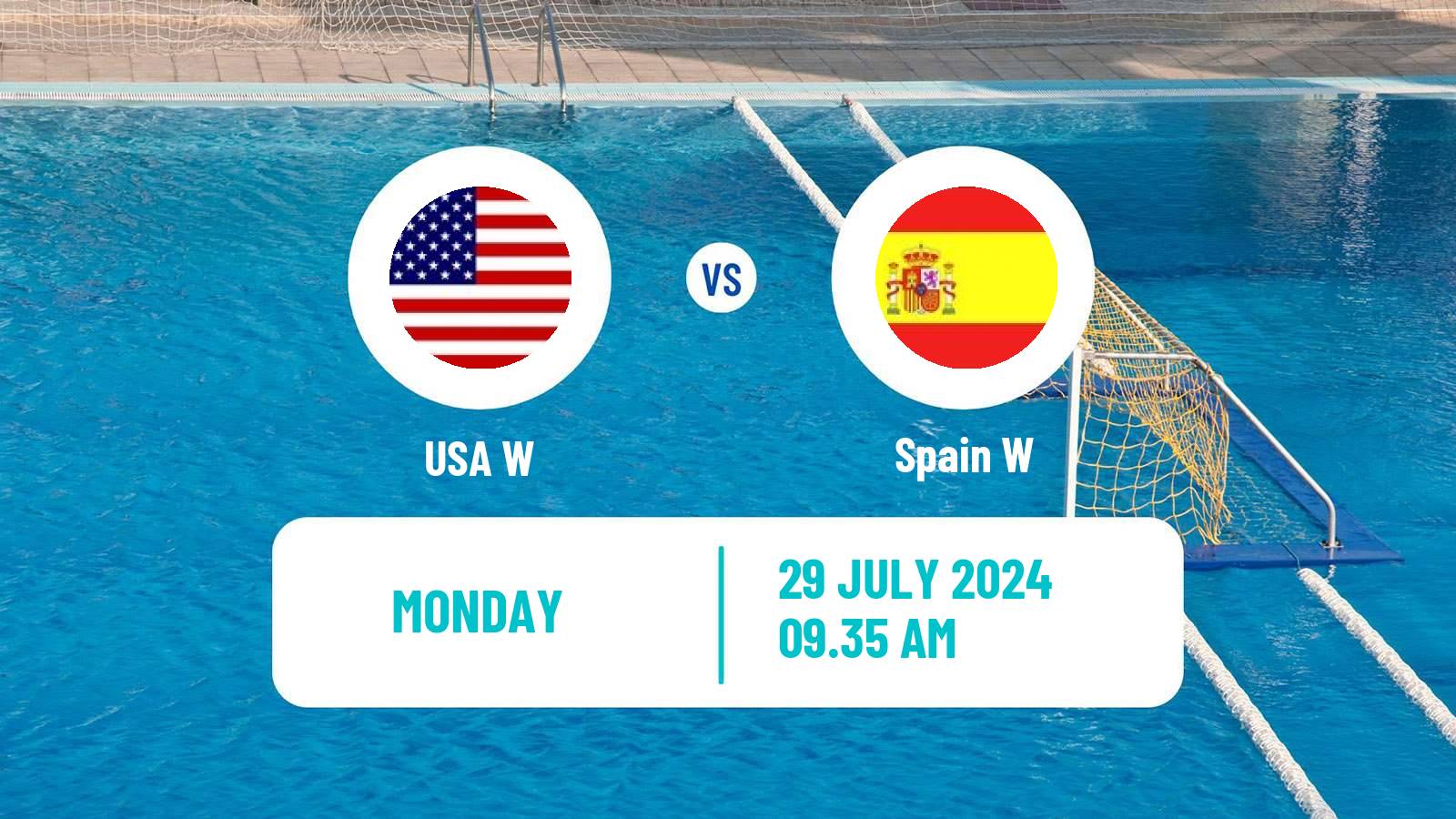 Water polo Olympic Games - Water polo Women USA W - Spain W