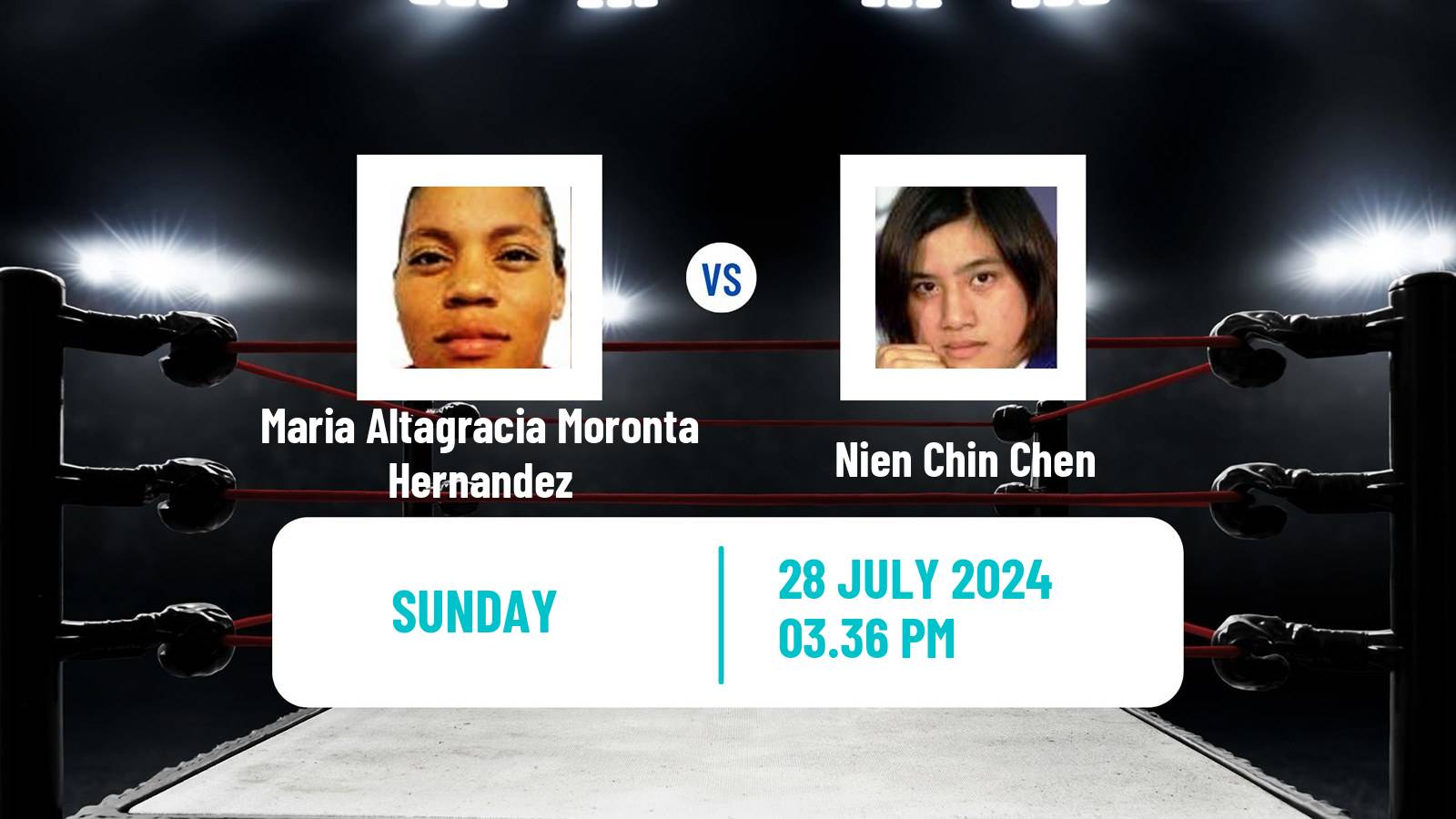 Boxing Welterweight Olympic Games Women Maria Altagracia Moronta Hernandez - Nien Chin Chen