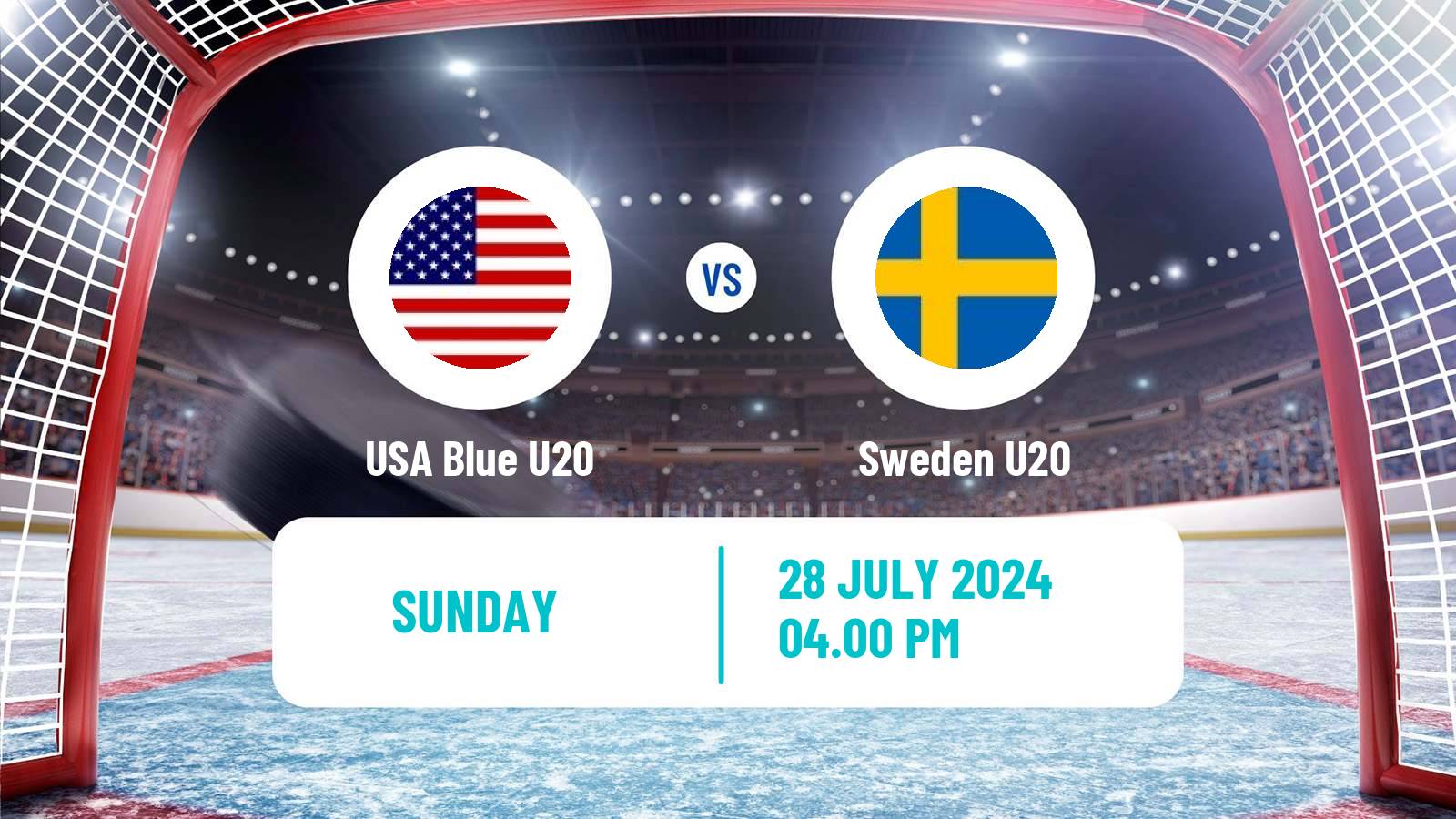 Hockey Friendly International Ice Hockey USA Blue U20 - Sweden U20