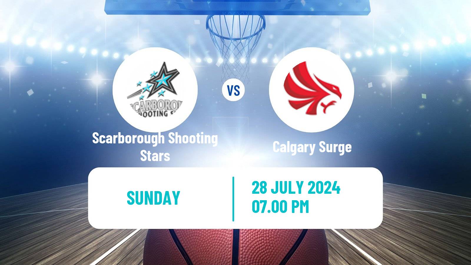 Basketball Canadian CEBL Scarborough Shooting Stars - Calgary Surge