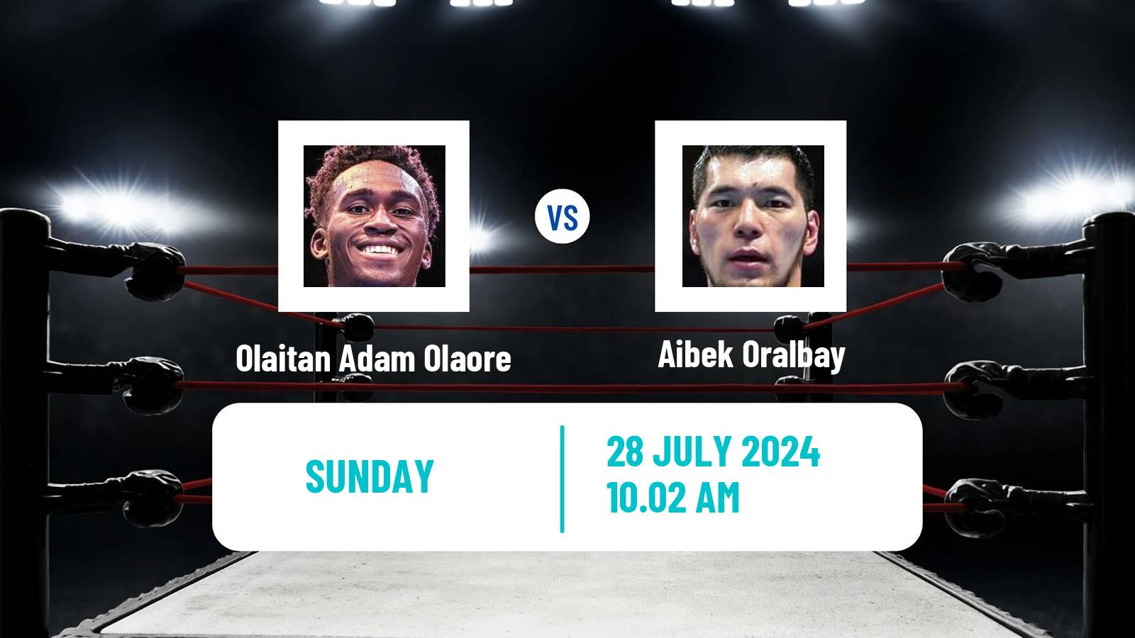 Boxing Heavyweight Olympic Games Men Olaitan Adam Olaore - Aibek Oralbay