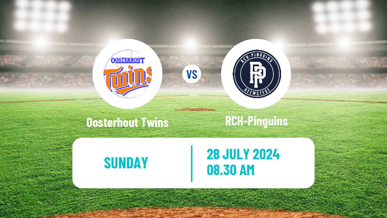 Baseball Dutch Hoofdklasse Baseball Oosterhout Twins - RCH-Pinguins