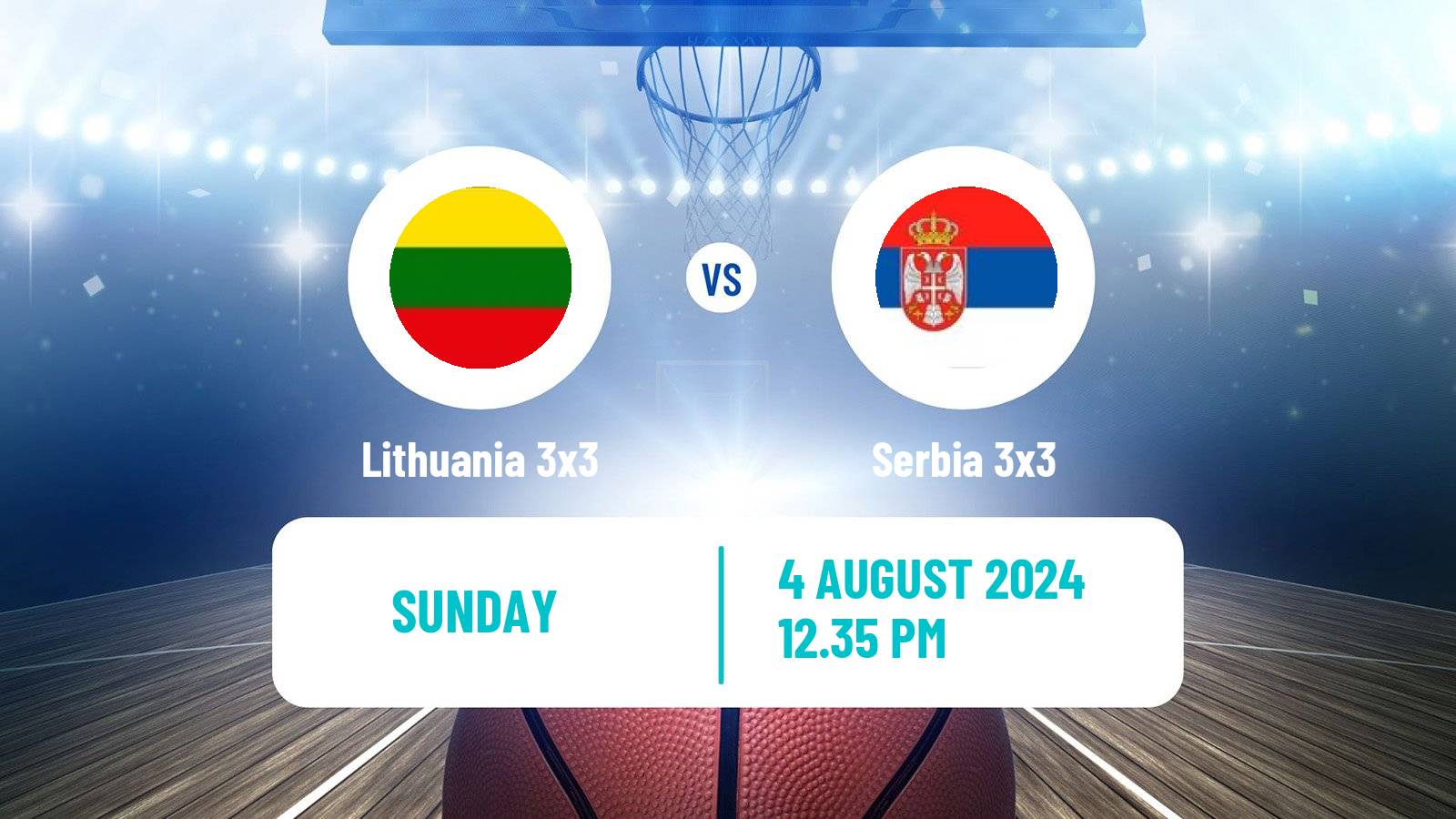 Basketball Olympic Games Basketball 3x3 Lithuania 3x3 - Serbia 3x3