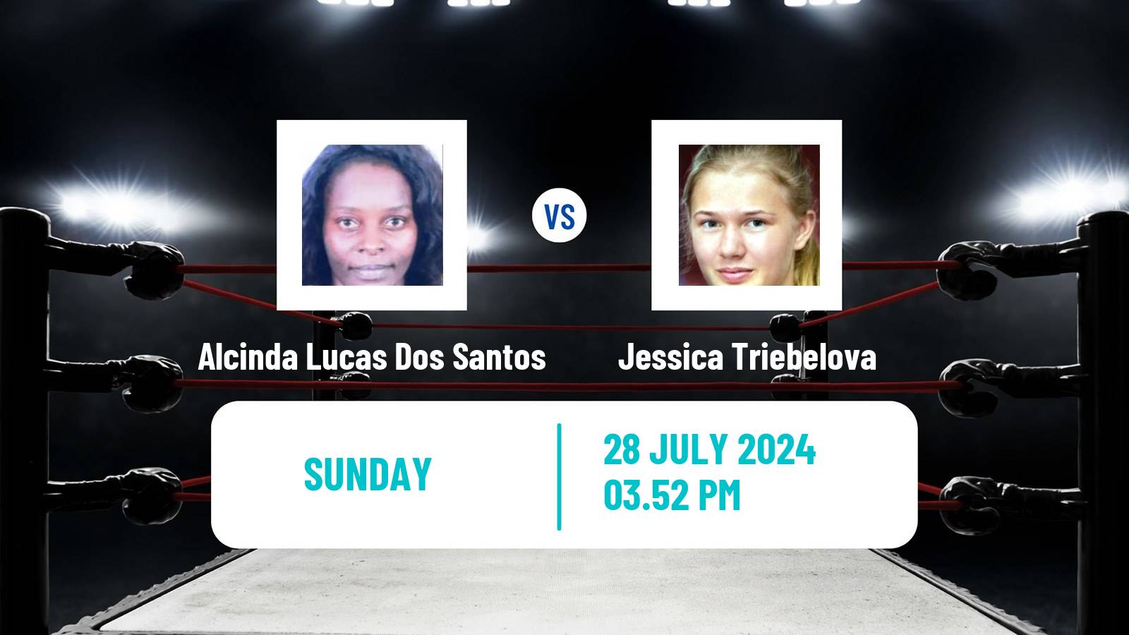 Boxing Welterweight Olympic Games Women Alcinda Lucas Dos Santos - Jessica Triebelova