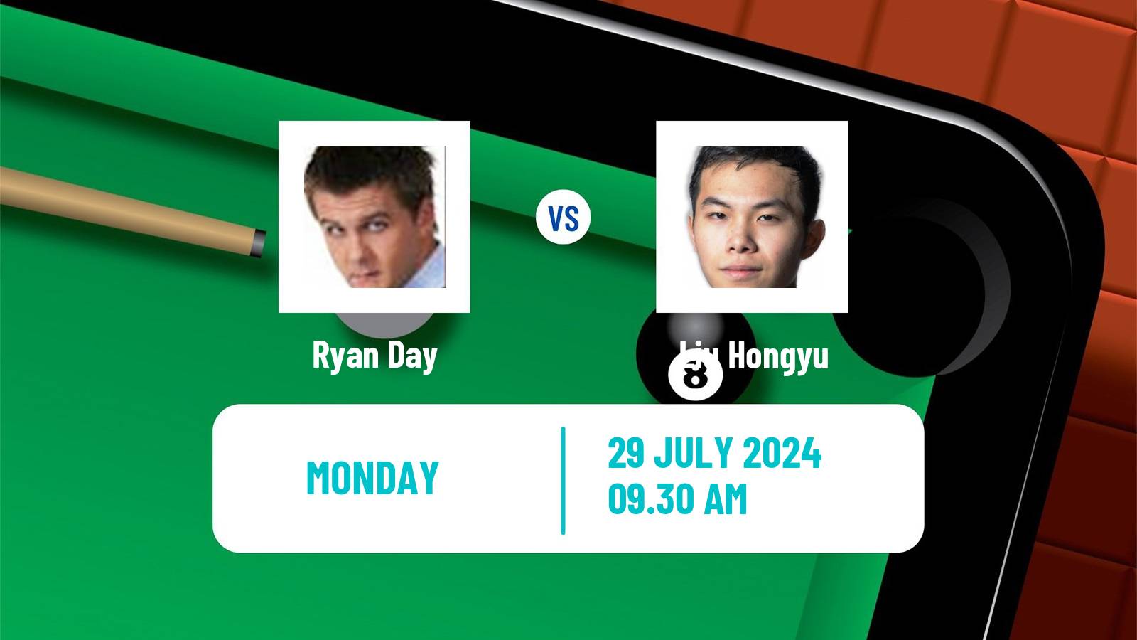 Snooker Wuhan Open Ryan Day - Liu Hongyu