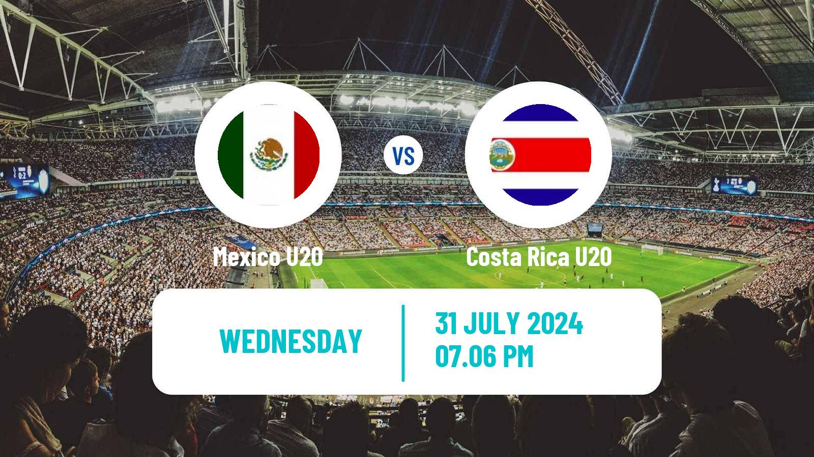 Soccer CONCACAF Championship U20 Mexico U20 - Costa Rica U20