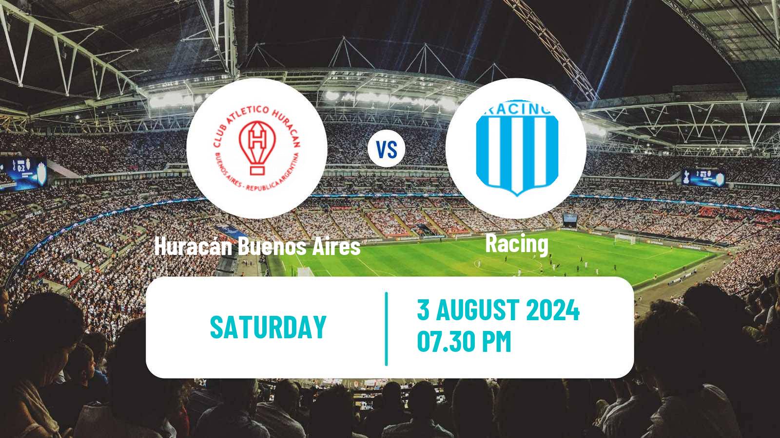 Soccer Argentinian Liga Profesional Huracán Buenos Aires - Racing