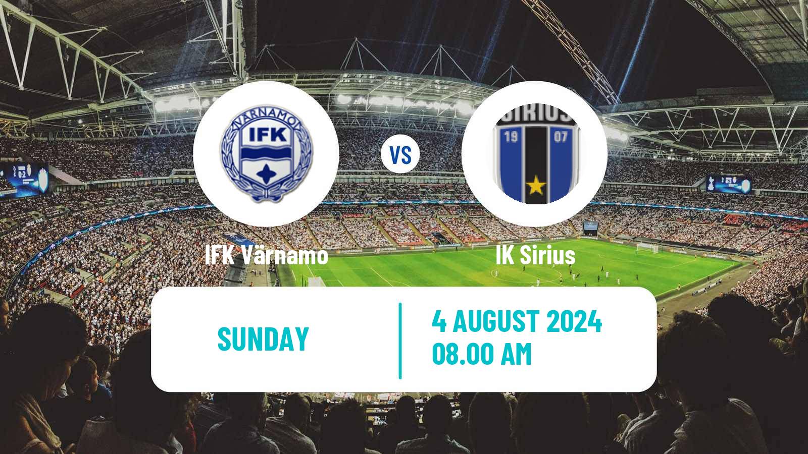 Soccer Swedish Allsvenskan Värnamo - Sirius