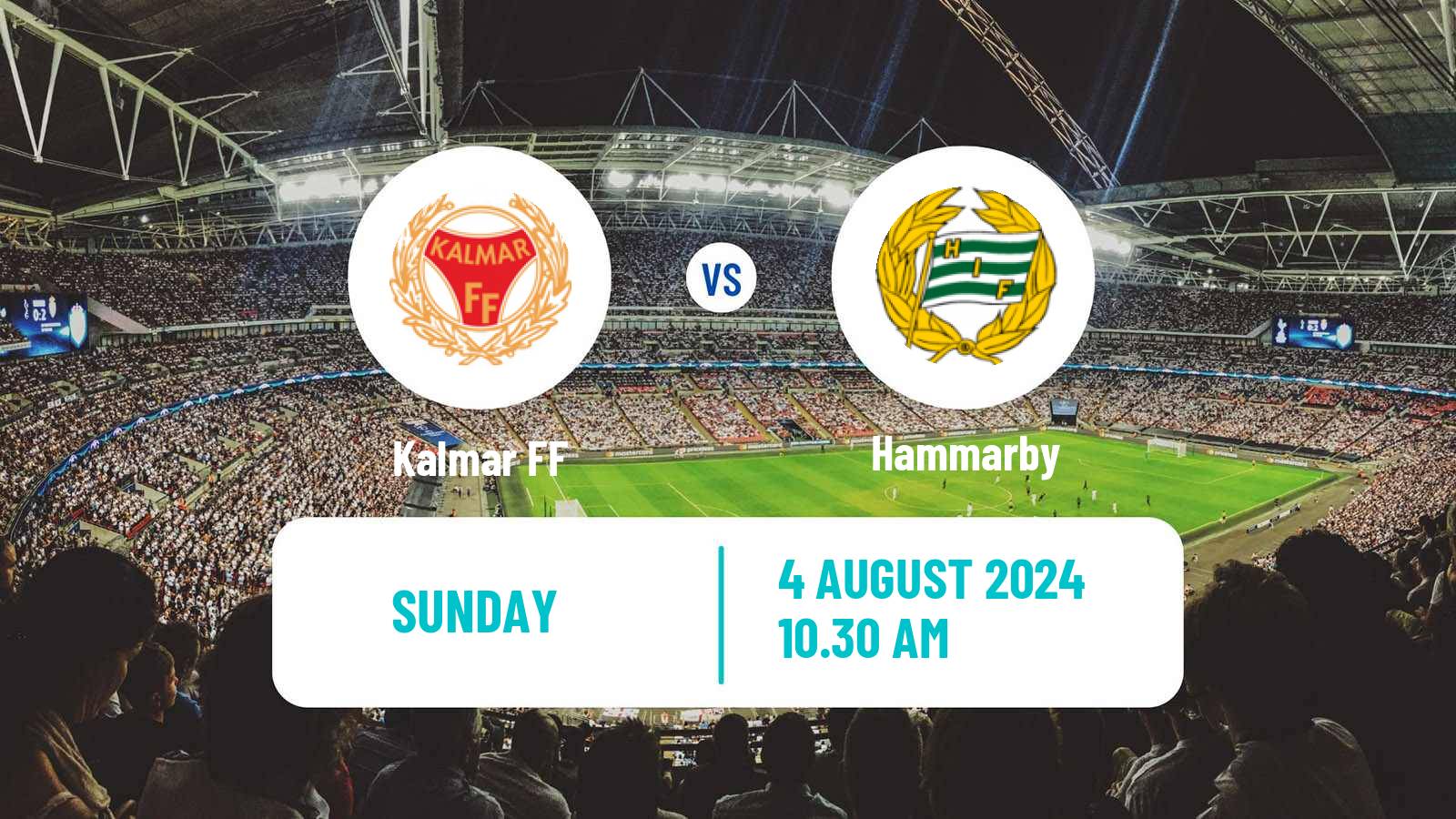 Soccer Swedish Allsvenskan Kalmar - Hammarby