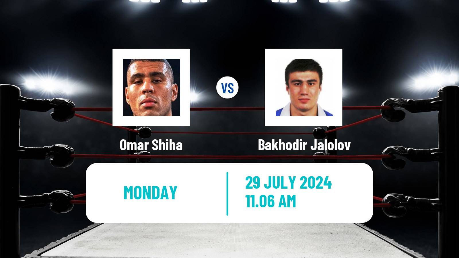 Boxing Super Heavyweight Olympic Games Men Omar Shiha - Bakhodir Jalolov