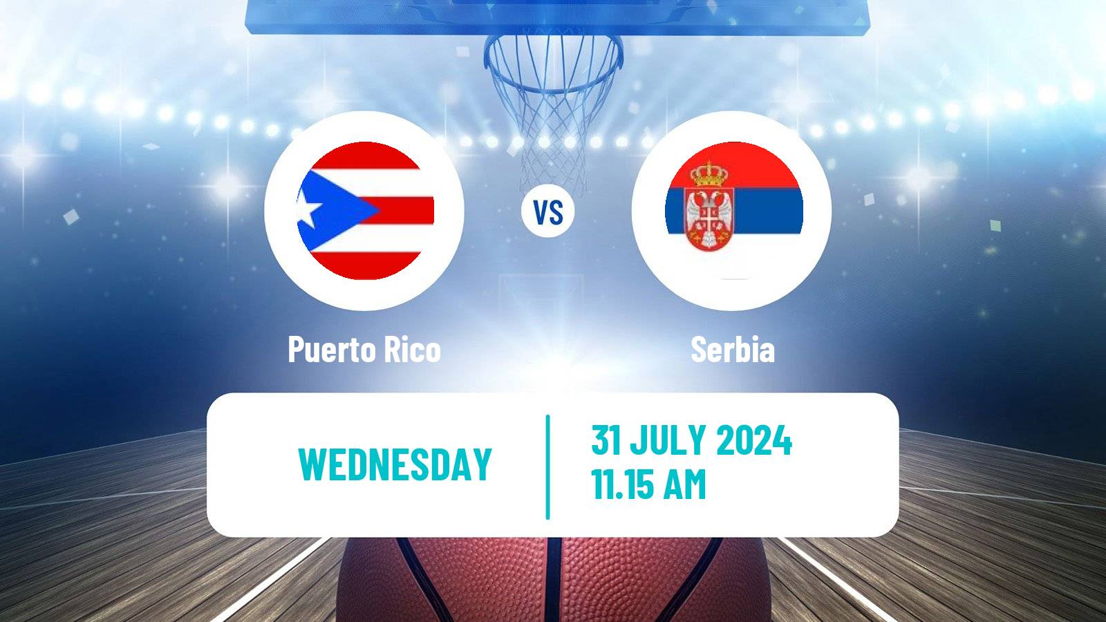 Basketball Olympic Games - Basketball Puerto Rico - Serbia