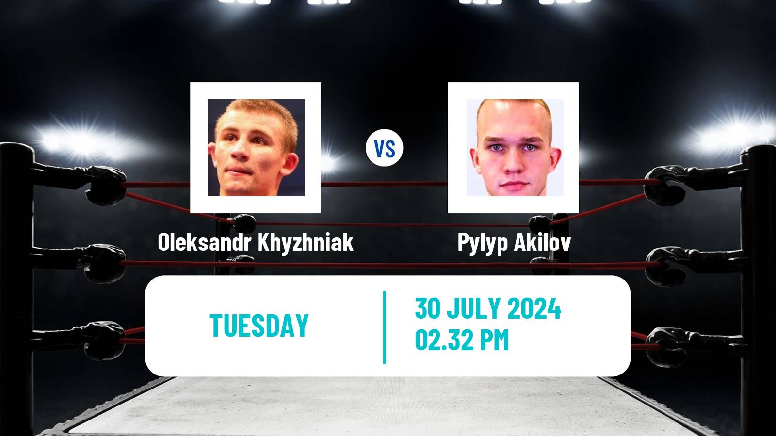 Boxing Light Heavyweight Men Olympic Games Oleksandr Khyzhniak - Pylyp Akilov