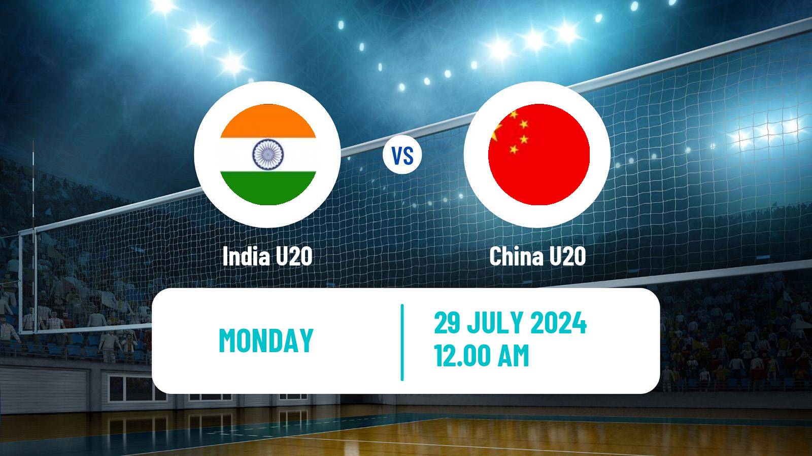 Volleyball Asian Championship U20 Volleyball India U20 - China U20