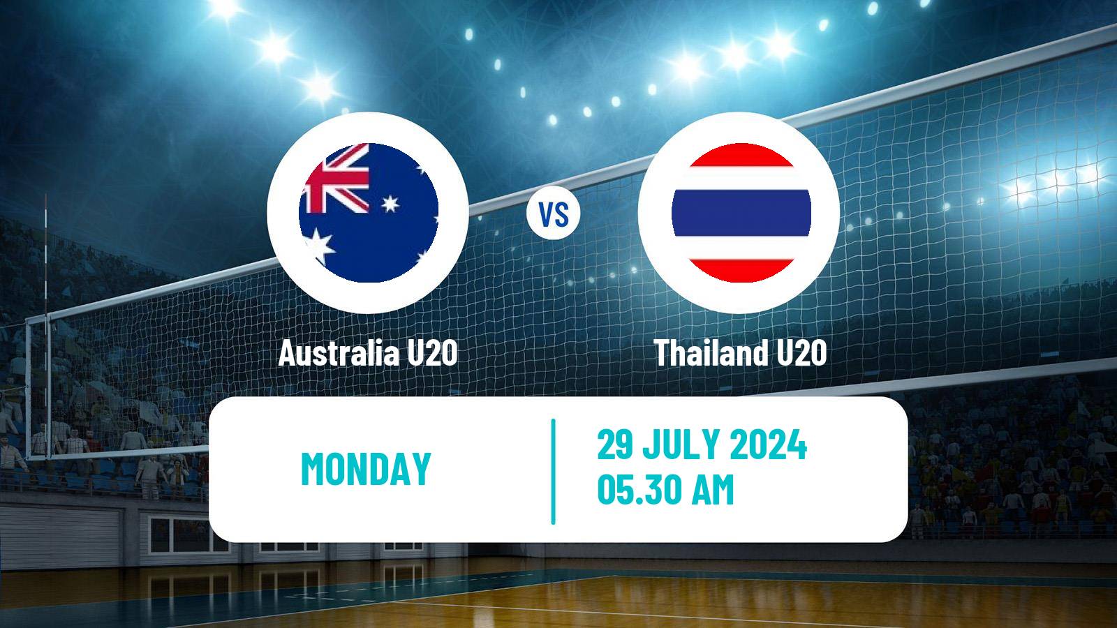 Volleyball Asian Championship U20 Volleyball Australia U20 - Thailand U20