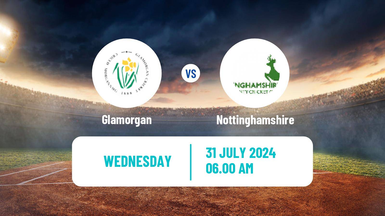 Cricket Royal London One-Day Cup Glamorgan - Nottinghamshire