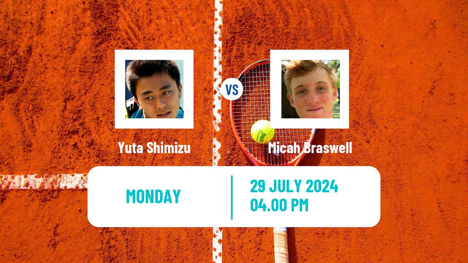 Tennis Lexington Challenger Men Yuta Shimizu - Micah Braswell