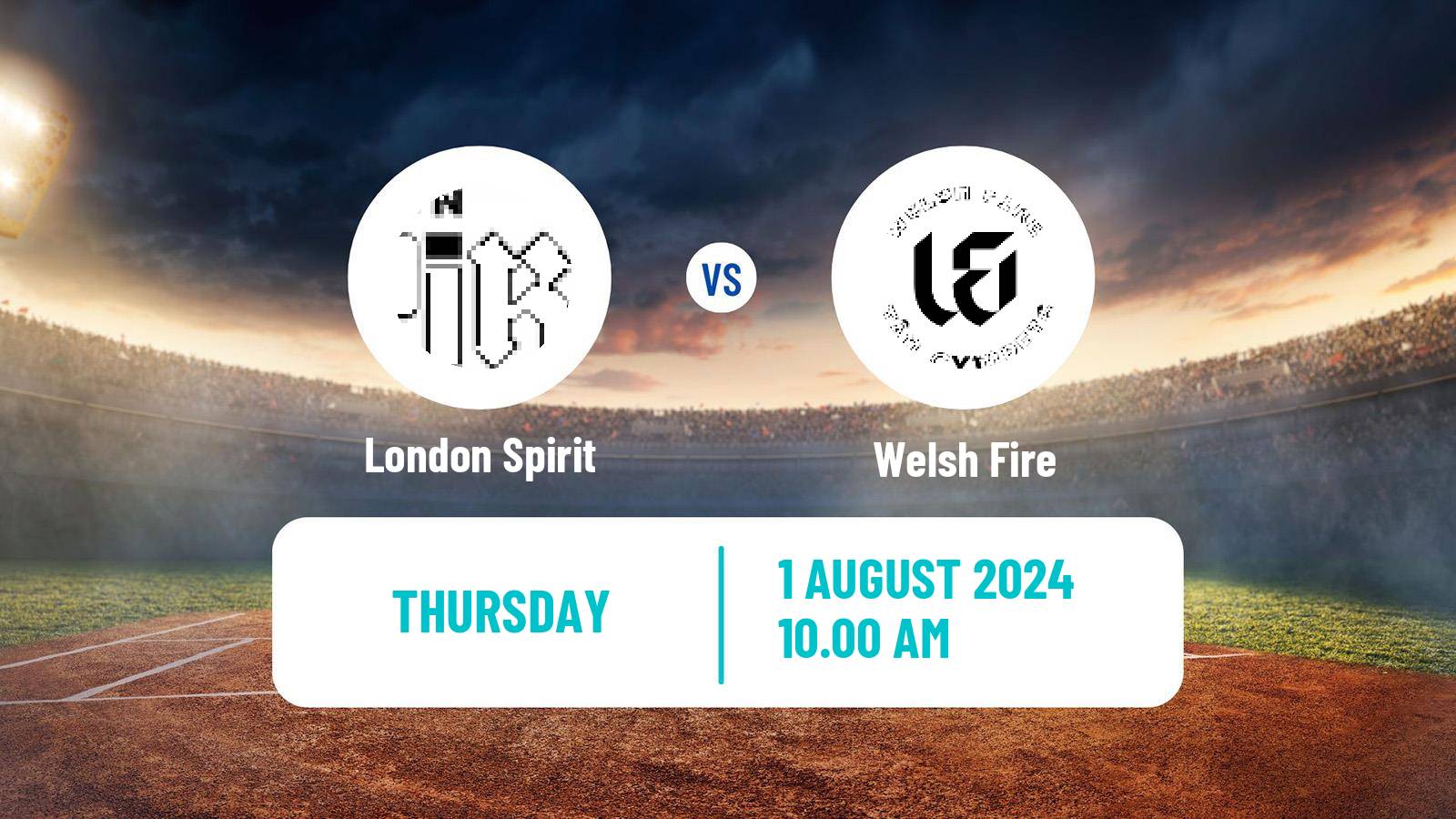 Cricket United Kingdom The Hundred Cricket London Spirit - Welsh Fire