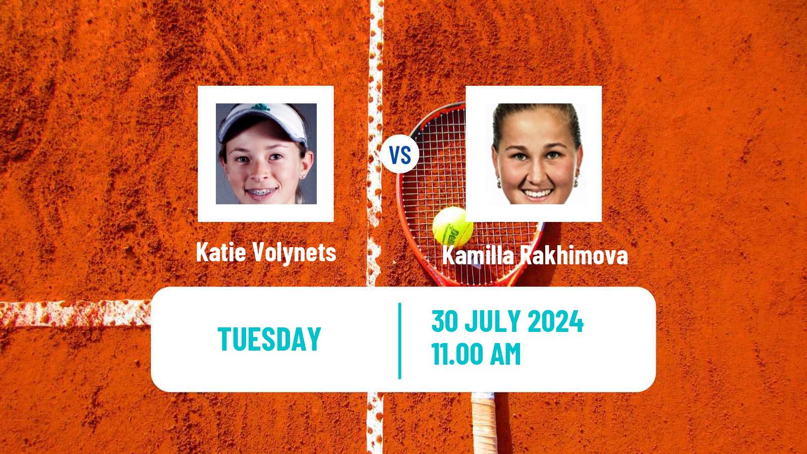 Tennis WTA Washington Katie Volynets - Kamilla Rakhimova