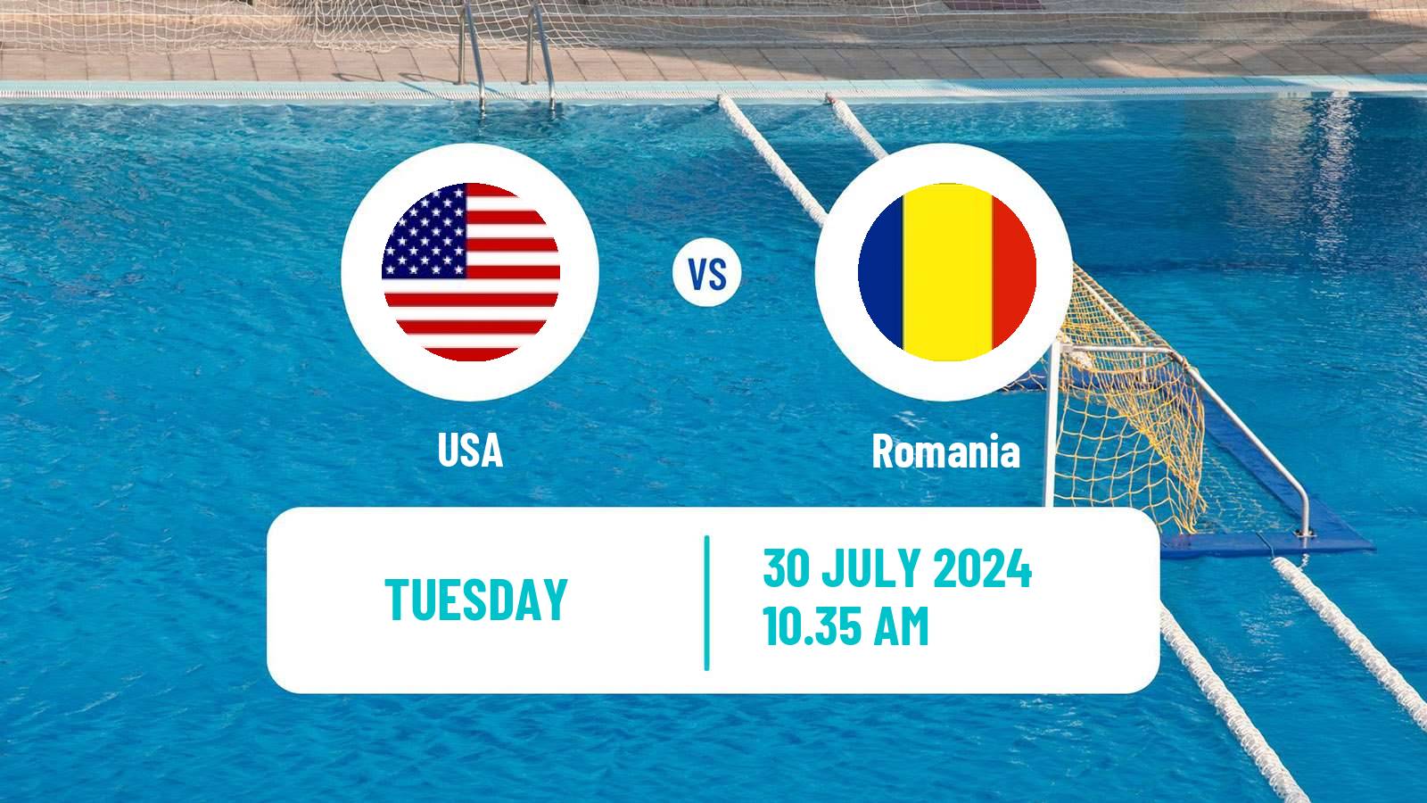 Water polo Olympic Games - Water polo USA - Romania