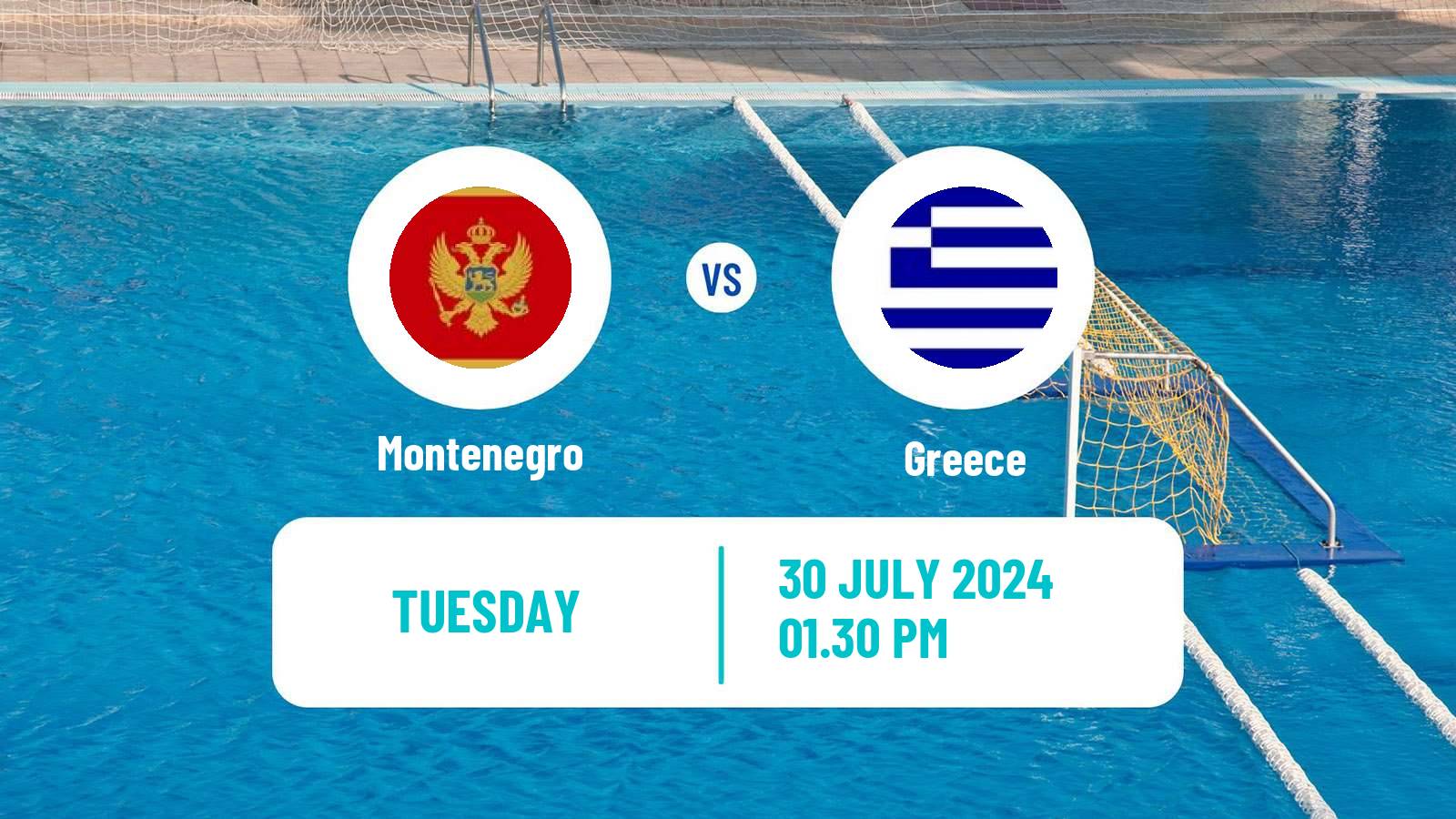 Water polo Olympic Games - Water polo Montenegro - Greece